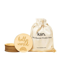 Baby milestone wooden discs | Kiin