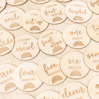 Baby milestone wooden discs | Kiin