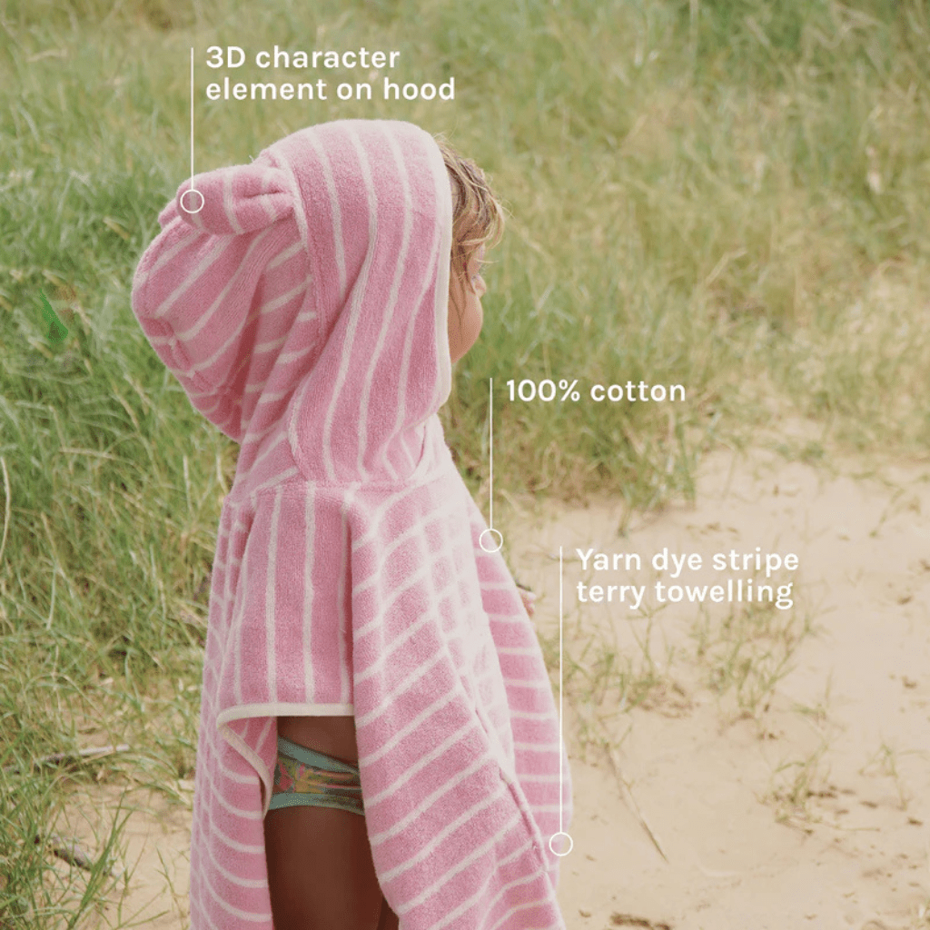 Kids character hooded towel | Cotton candy | Sunnylife