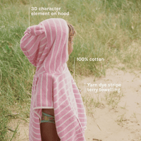 Kids character hooded towel | Cotton candy | Sunnylife