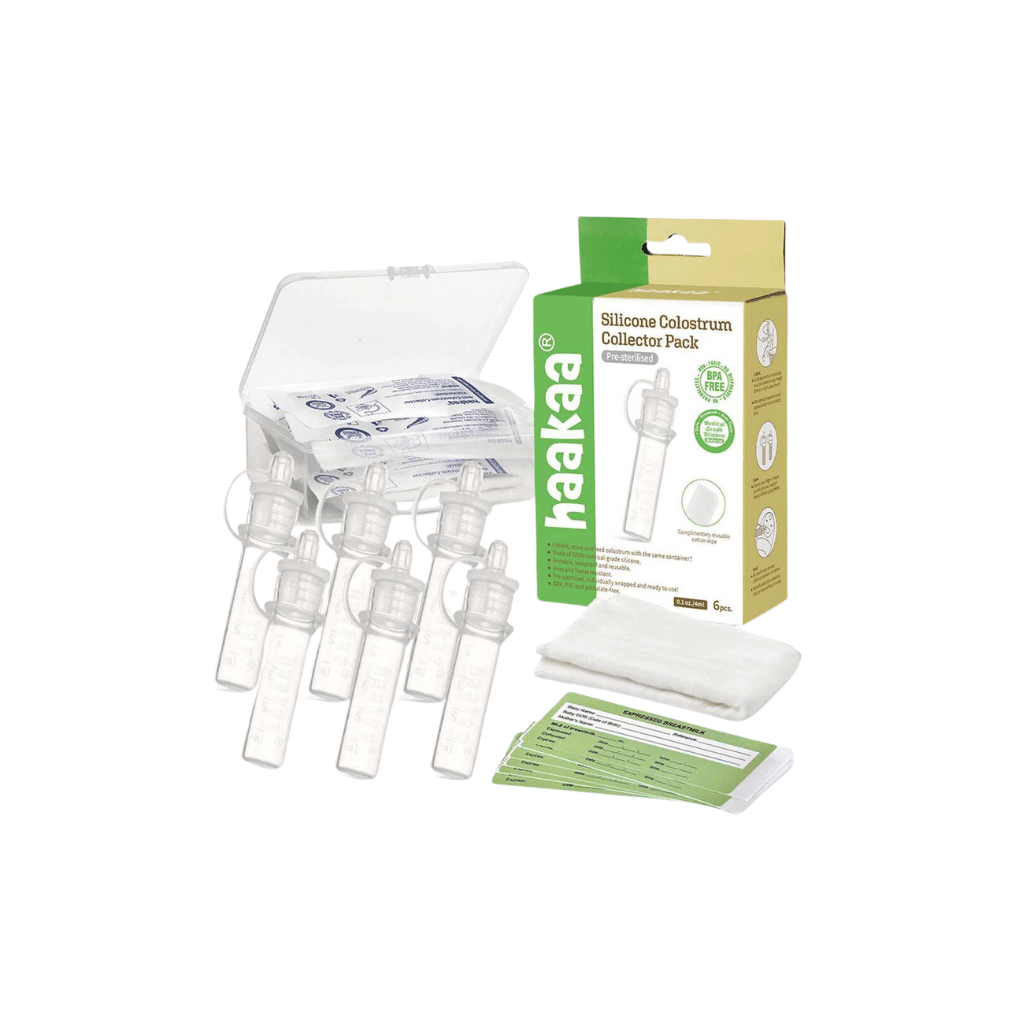 Silicone colostrum set pre sterilised pack Haakaa tula baba