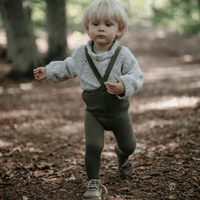 Silly Silas footed tights / olive - [product_vendor}