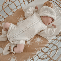 Heirloom knit romper | Biscotti Fleck - [product_vendor}