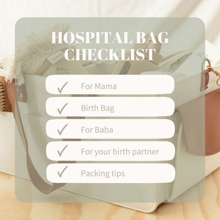Hospital bag checklist - tula baba