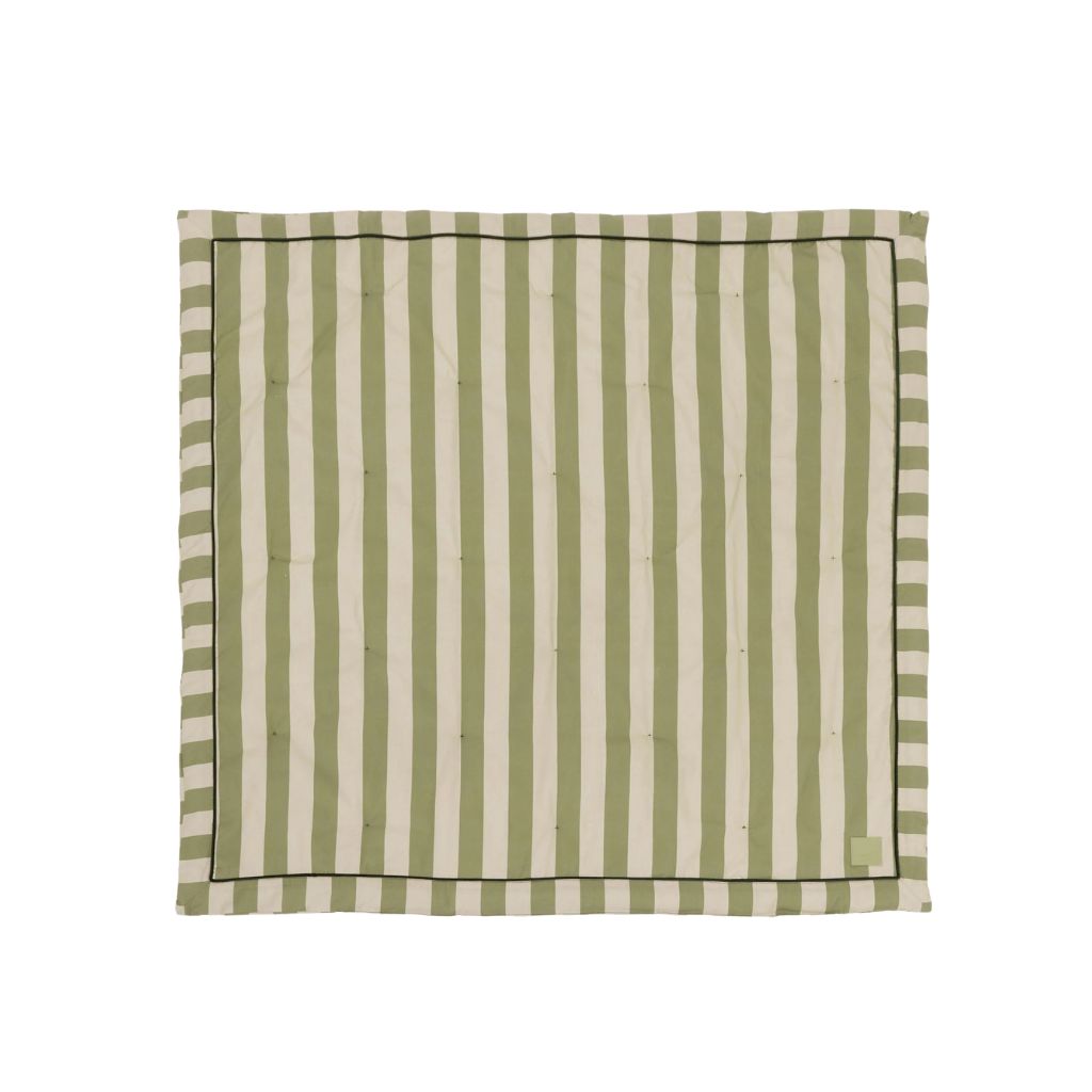 Cotton striped baby play mat