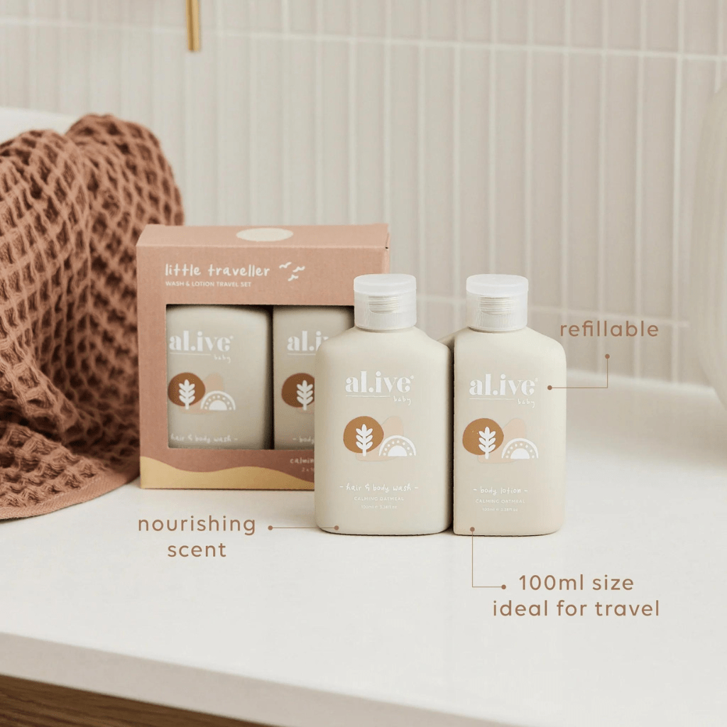 Little traveller set | calming oatmeal