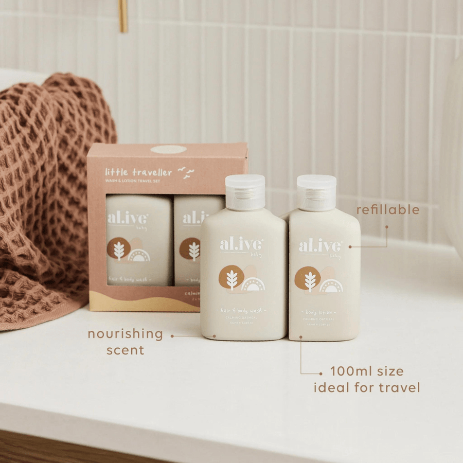 Little traveller set | calming oatmeal