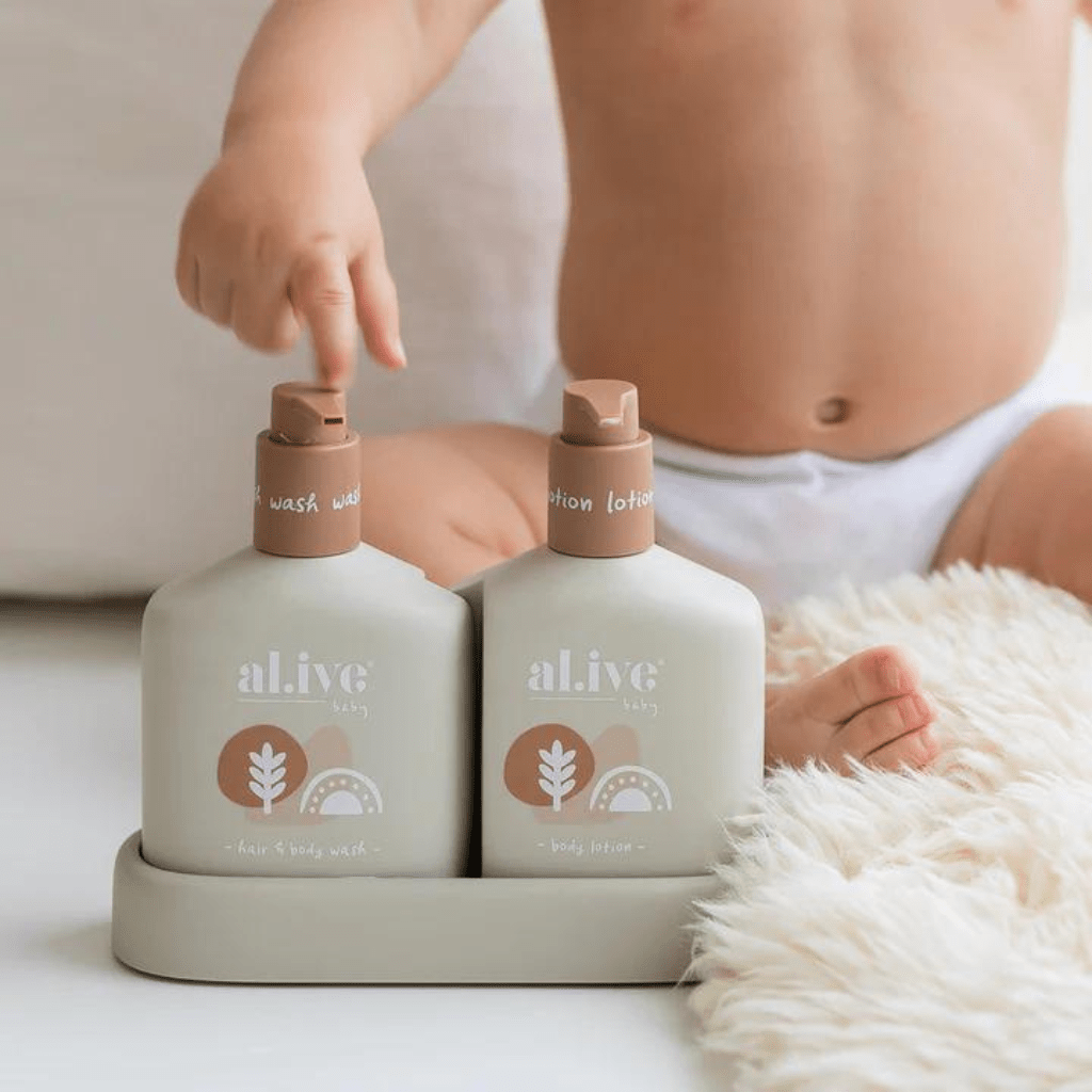 Baby duo (Hair/body wash & lotion) | Calming oatmeal | Al.ive