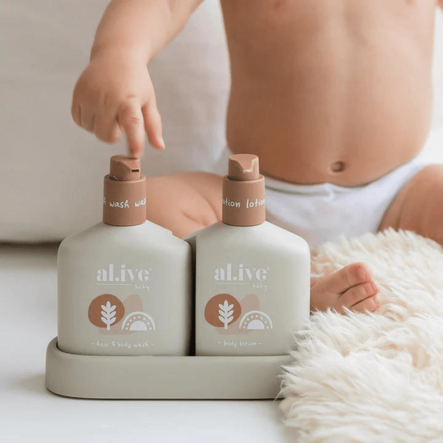 Baby duo (Hair/body wash & lotion) | Calming oatmeal | Al.ive