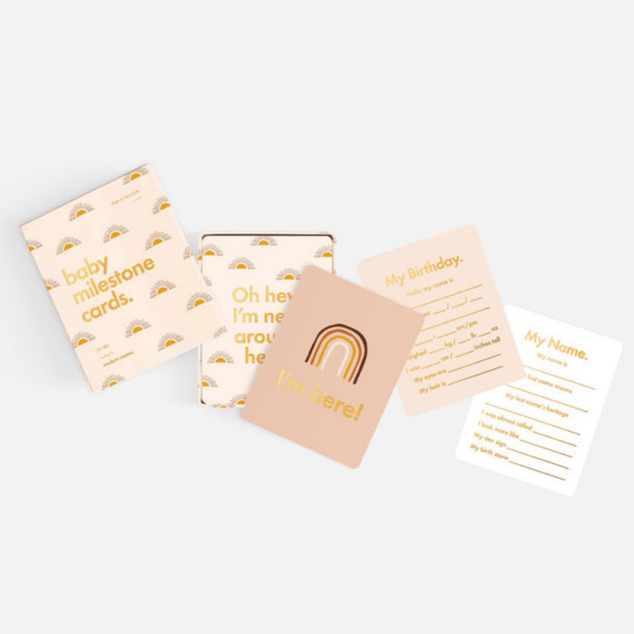 Baby milestone cards boho | Fox & Fallow