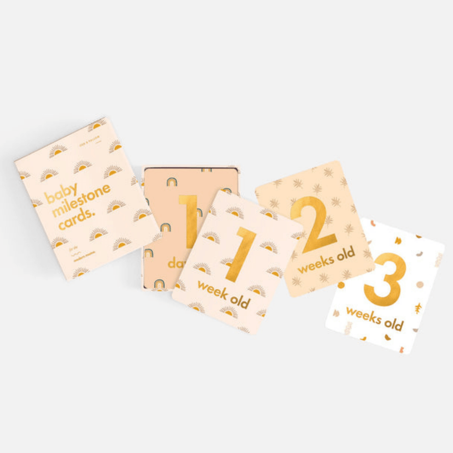 Baby milestone cards boho | Fox & Fallow