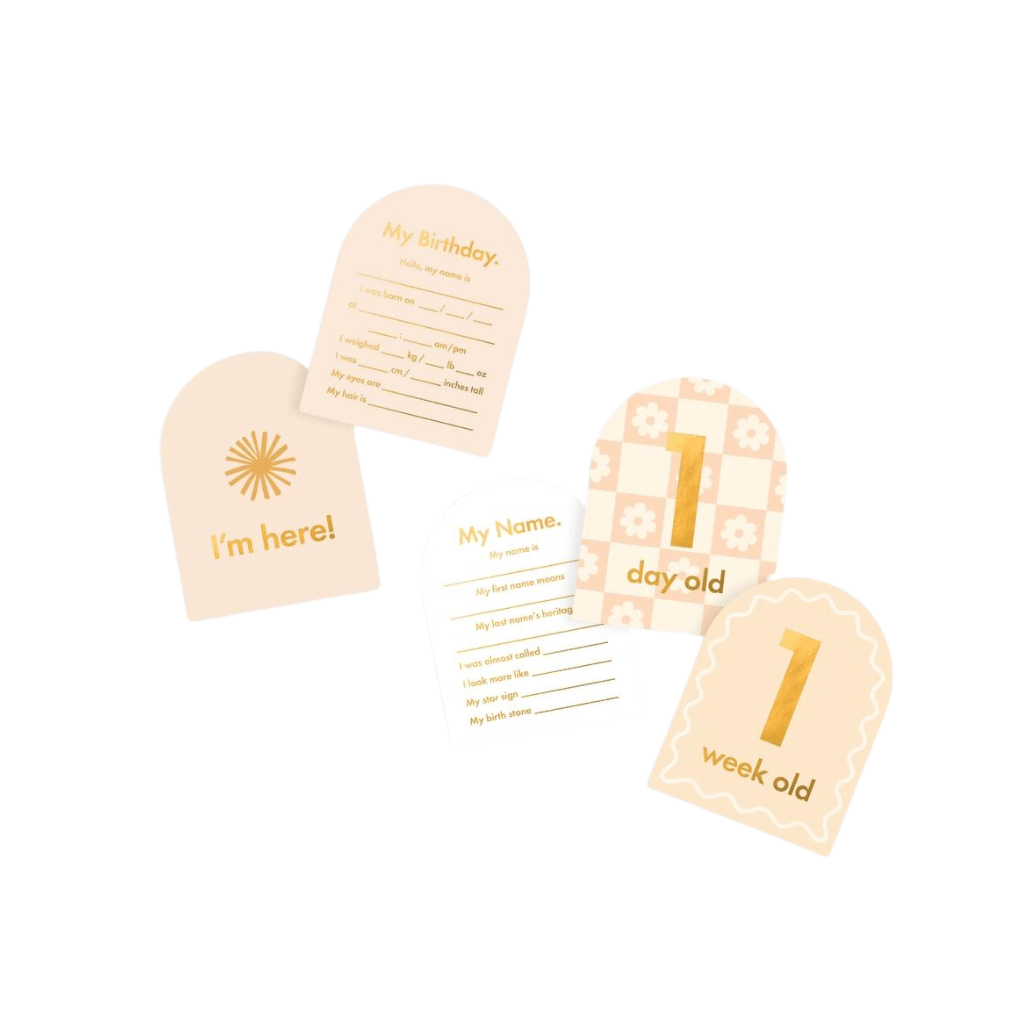 Baby milestone cards helios | Fox & Fallow