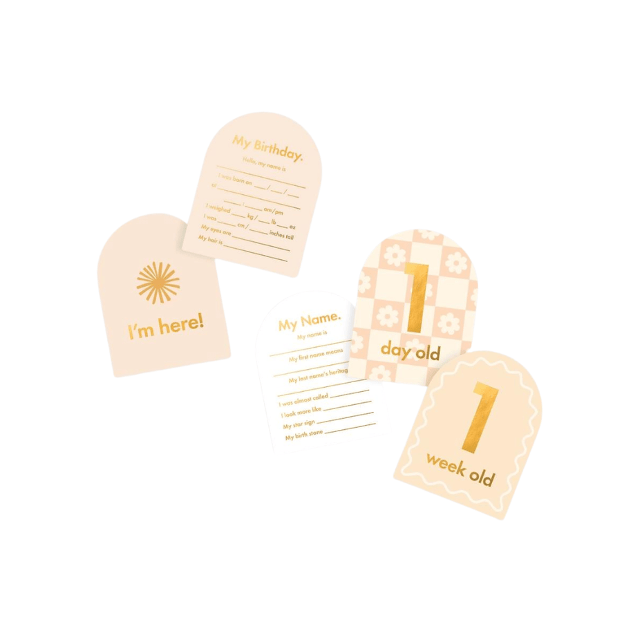 Baby milestone cards helios | Fox & Fallow