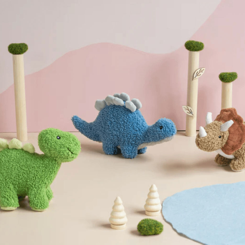 Baby Stu the stegosaurus | Blue | Nana Huchy