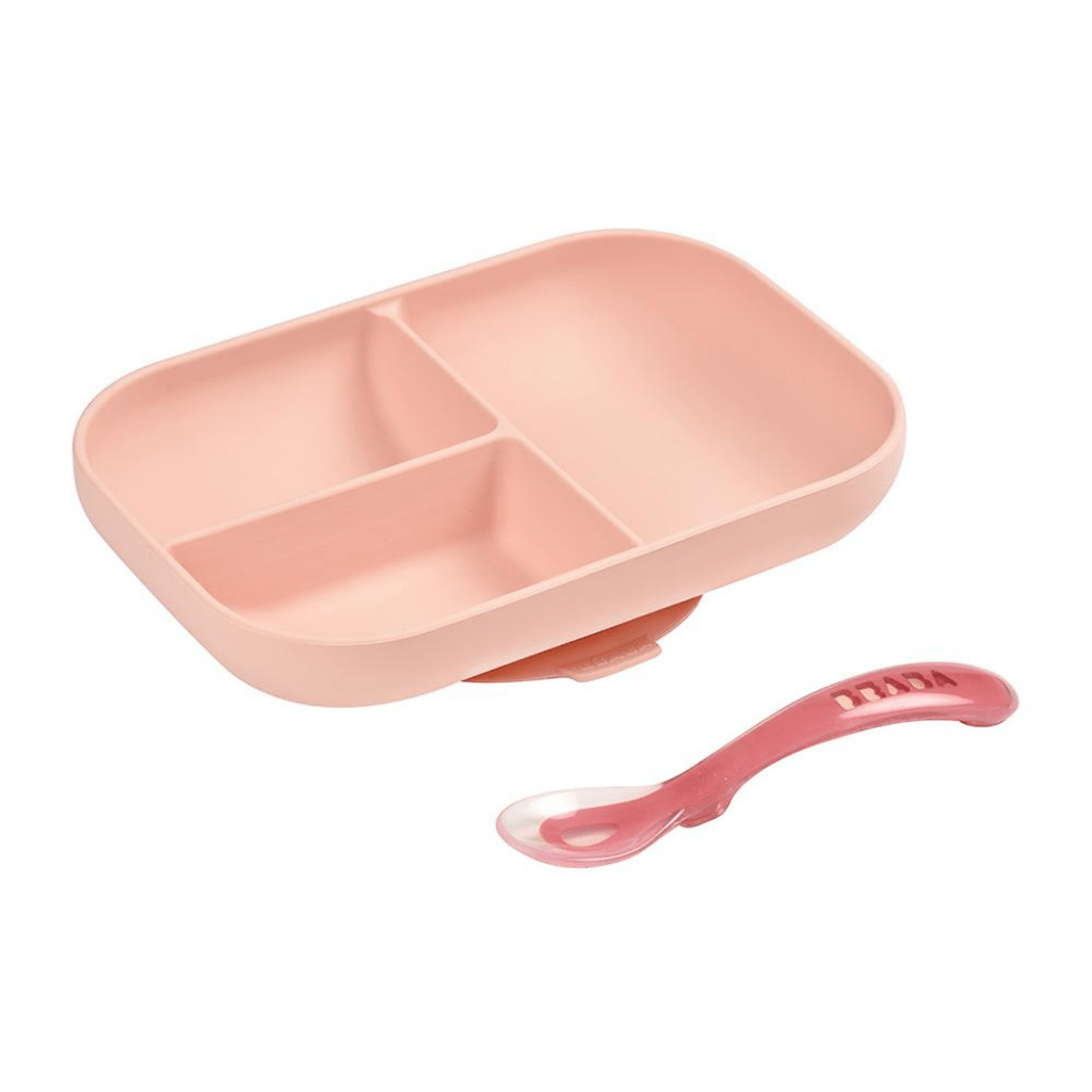 Silicone suction divided plate and spoon - [product_vendor}