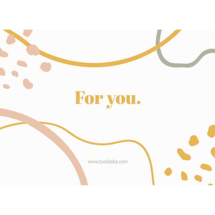 Complimentary greeting card | tula baba