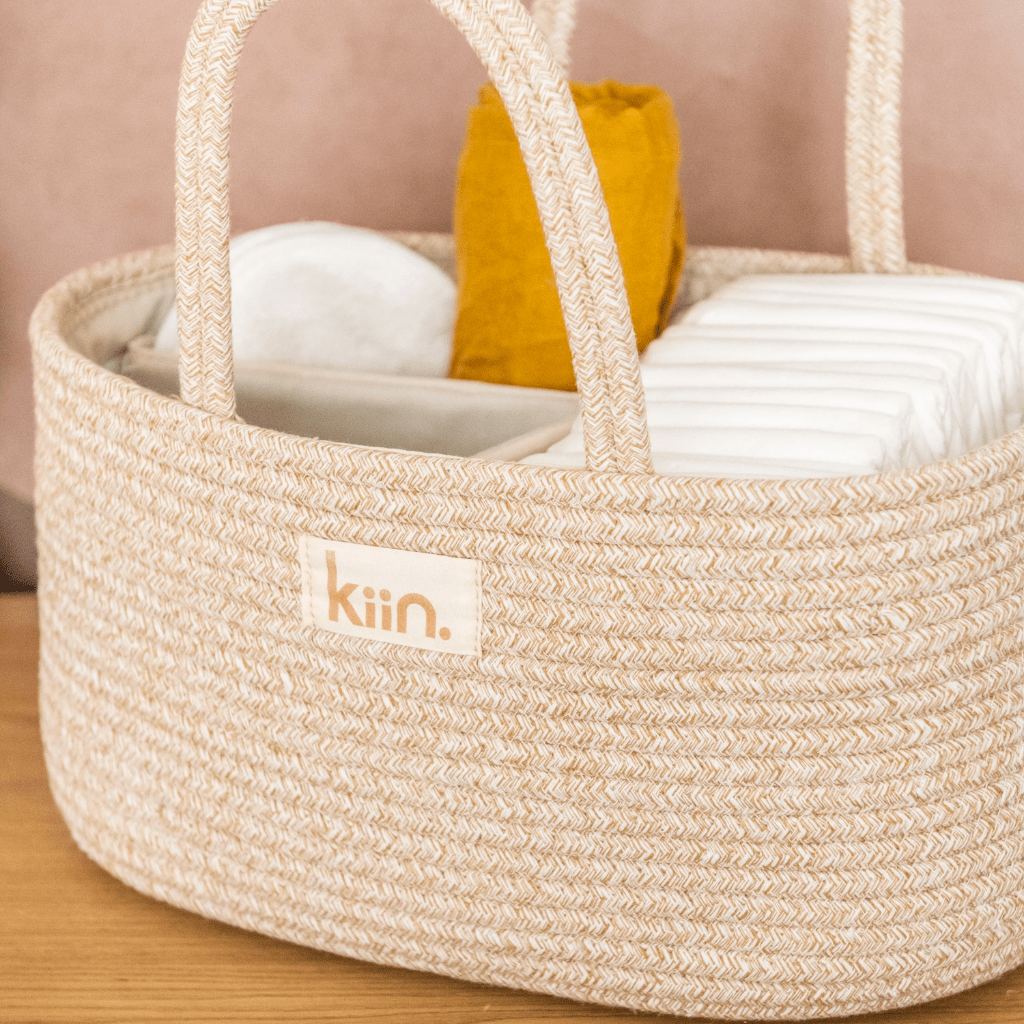 Cotton rope nappy caddy organiser | Kiin