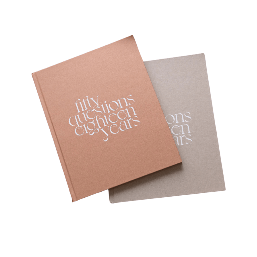 Fifty Questions, Eighteen Years Keepsake Baby Journal | Tiny Little Dreamer