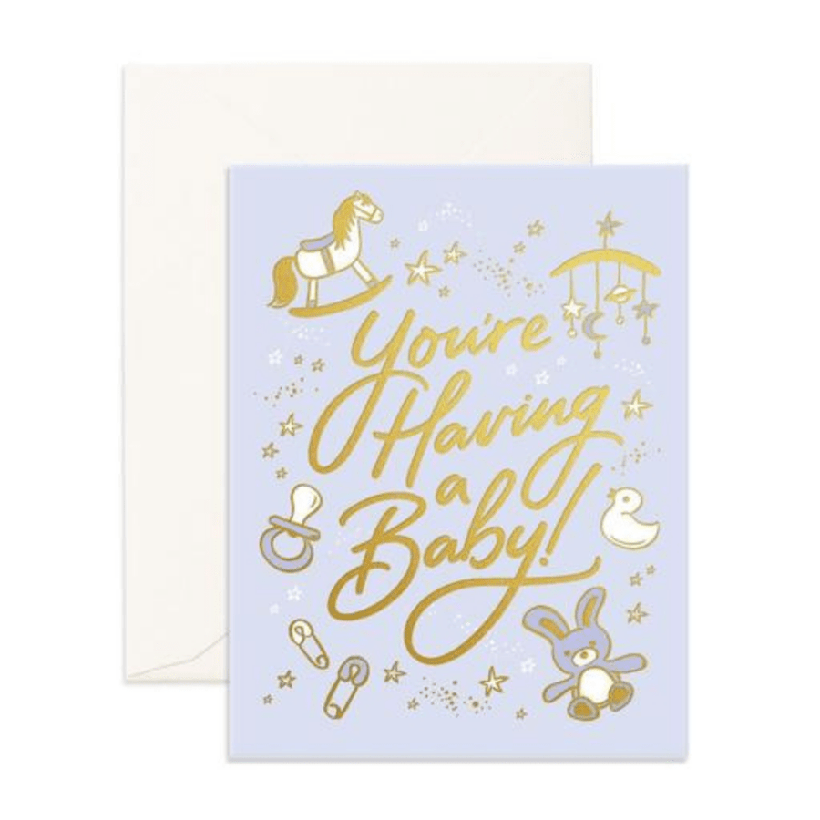 Having a baby greeting card - [product_vendor}