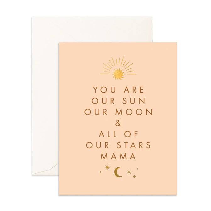 Sun moon mama greeting card - [product_vendor}