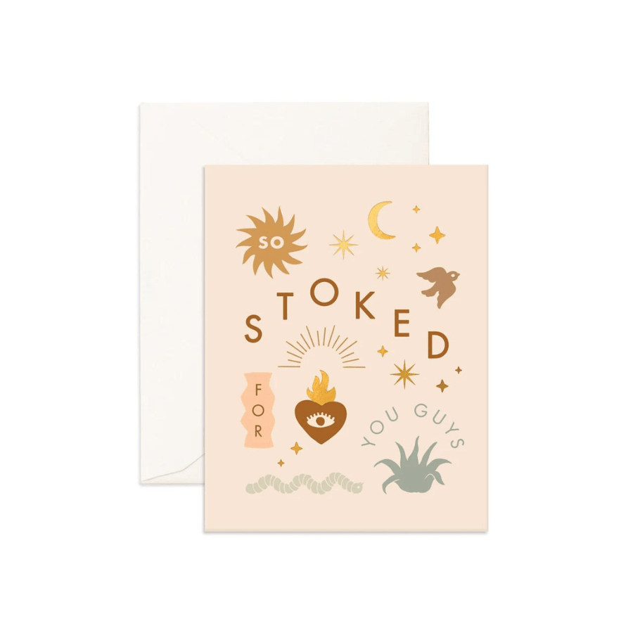 So stoked sacred heart greeting card