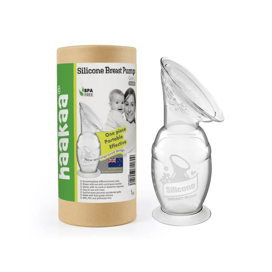 Generation 2 silicone breast pump with suction base | Haakaa