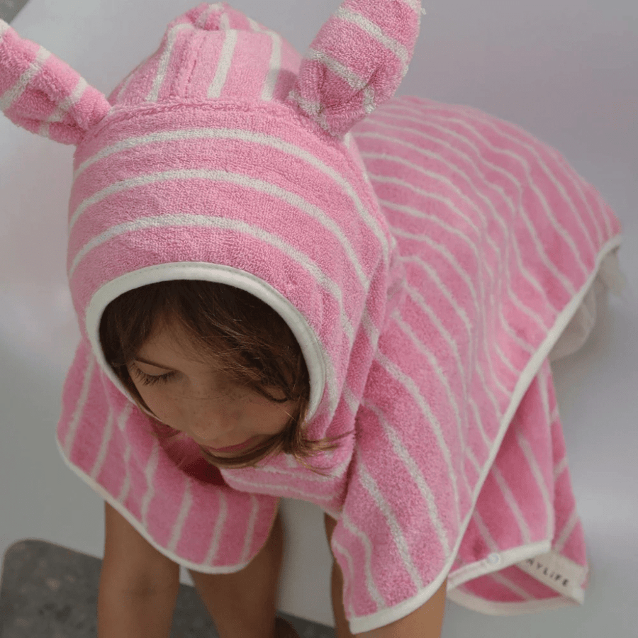 Kids character hooded towel | Cotton candy | Sunnylife