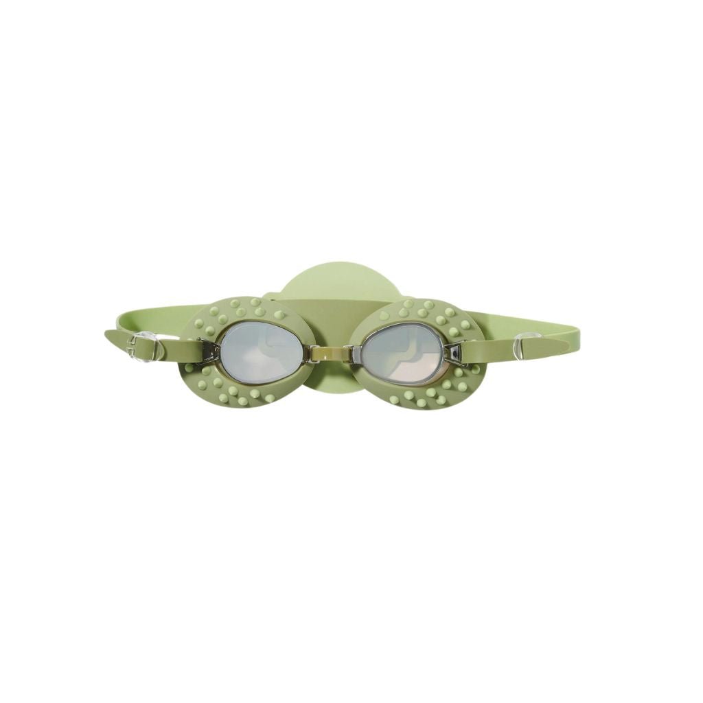 Kids swim goggles | Cookie the croc khaki | Sunnylife
