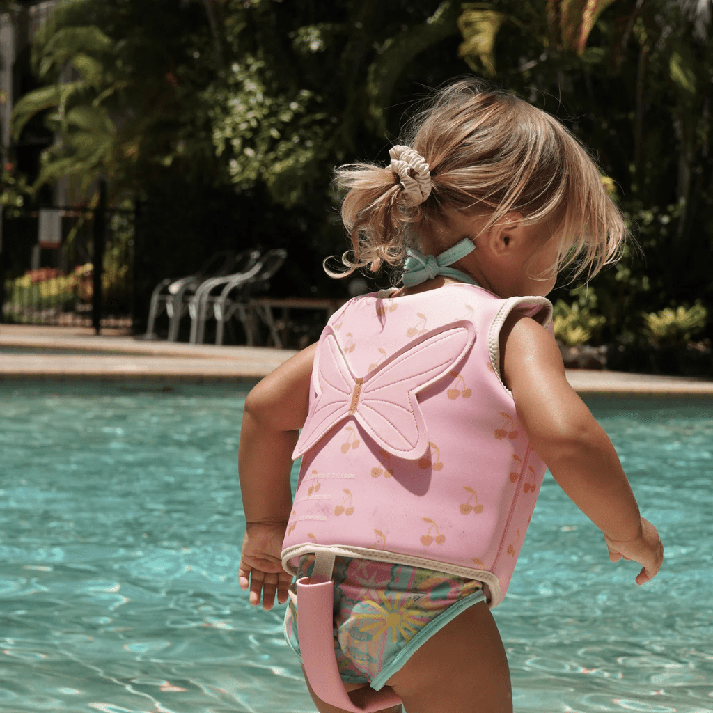 Kids swim vest | Cotton candy cherry | Sunnylife
