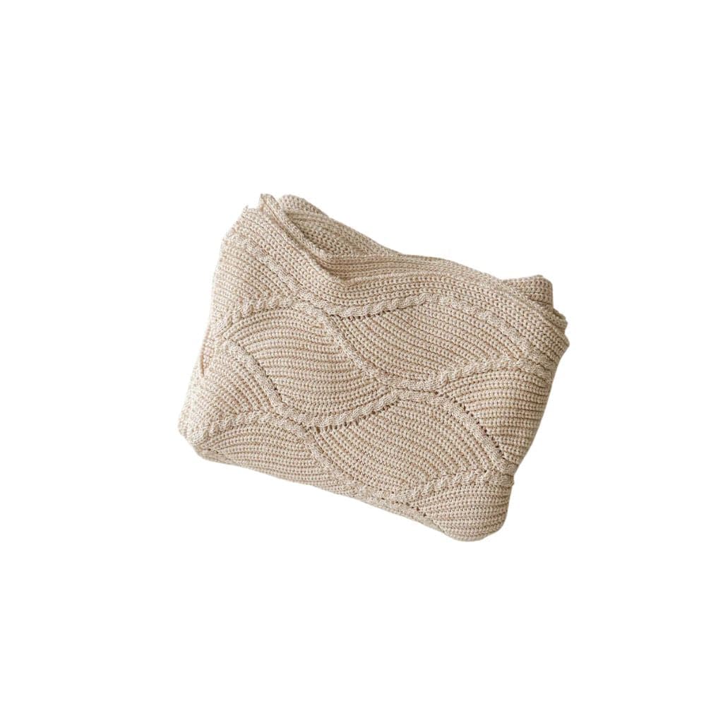 Knitted blanket | Biscotti fleck | Ziggy lou