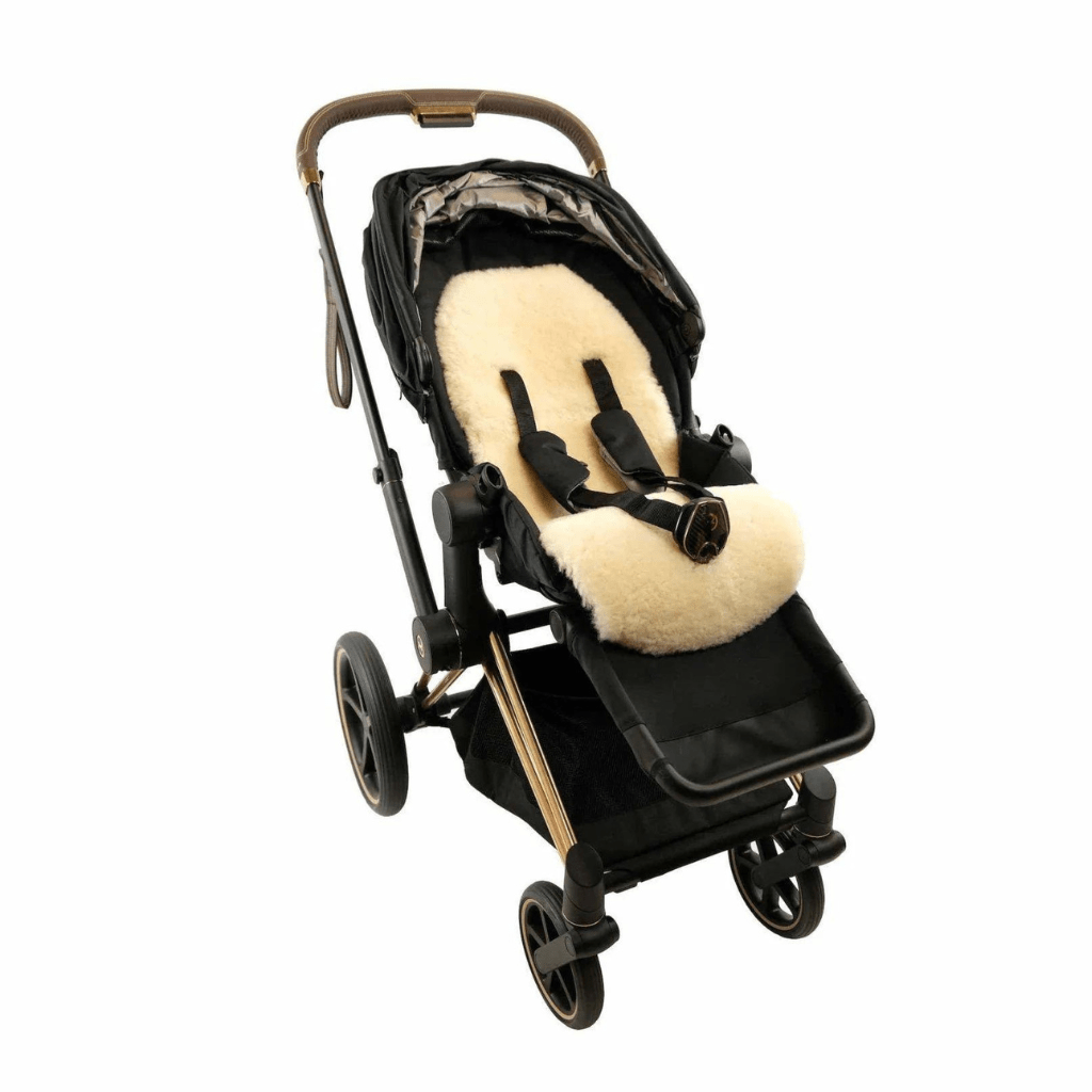 Lambskin stroller liner | Yellow Earth