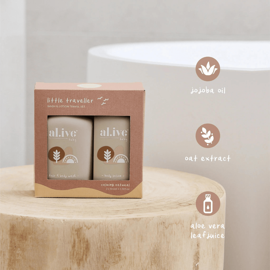 Little traveller set | calming oatmeal | Al.ive