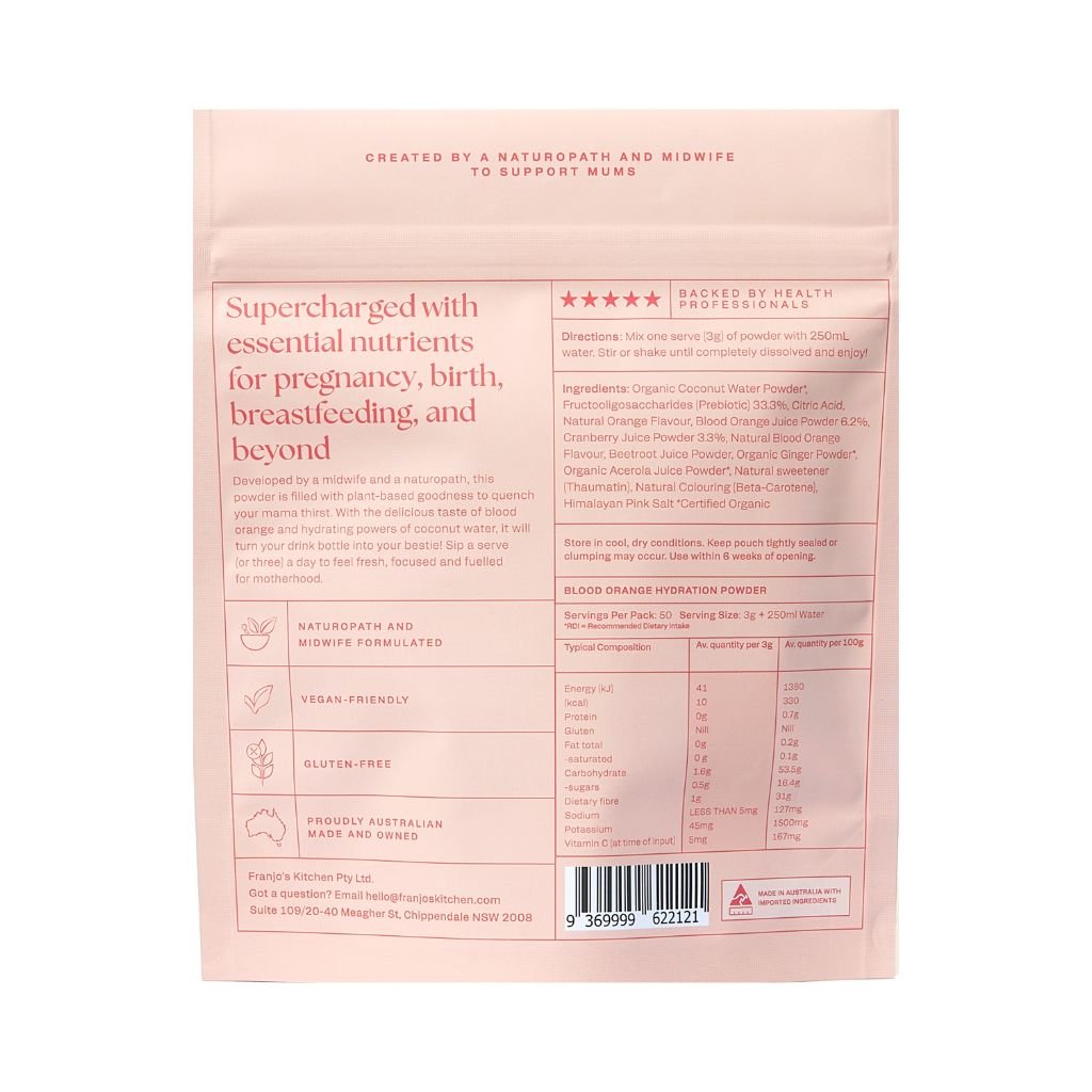 Motherhood hydration powder | Blood orange | Franjos kitchen