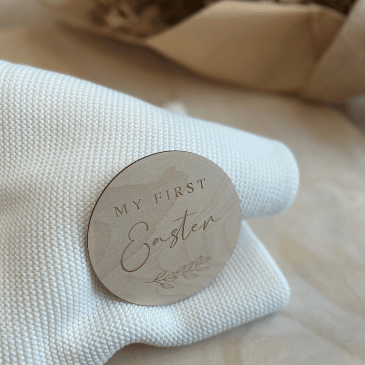 My First Easter Wooden Plaque | Blossom + Pear