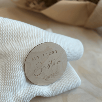 My First Easter Wooden Plaque | Blossom + Pear