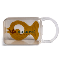 Natural rubber teether in reusable case - [product_vendor}