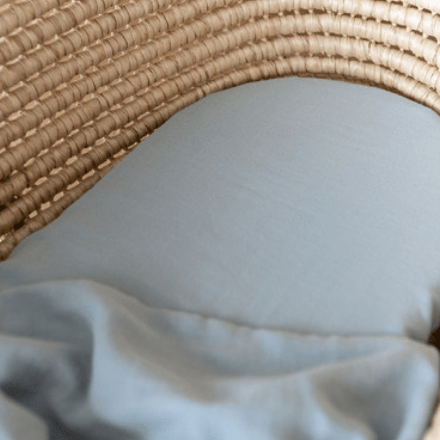 Organic cotton bassinet fitted sheet - [product_vendor}