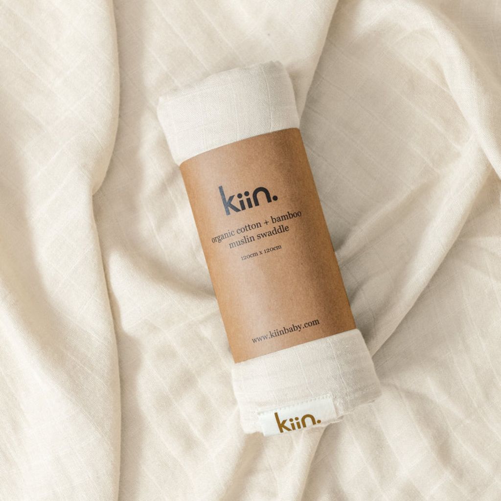 Organic cotton + bamboo swaddle | Kiin
