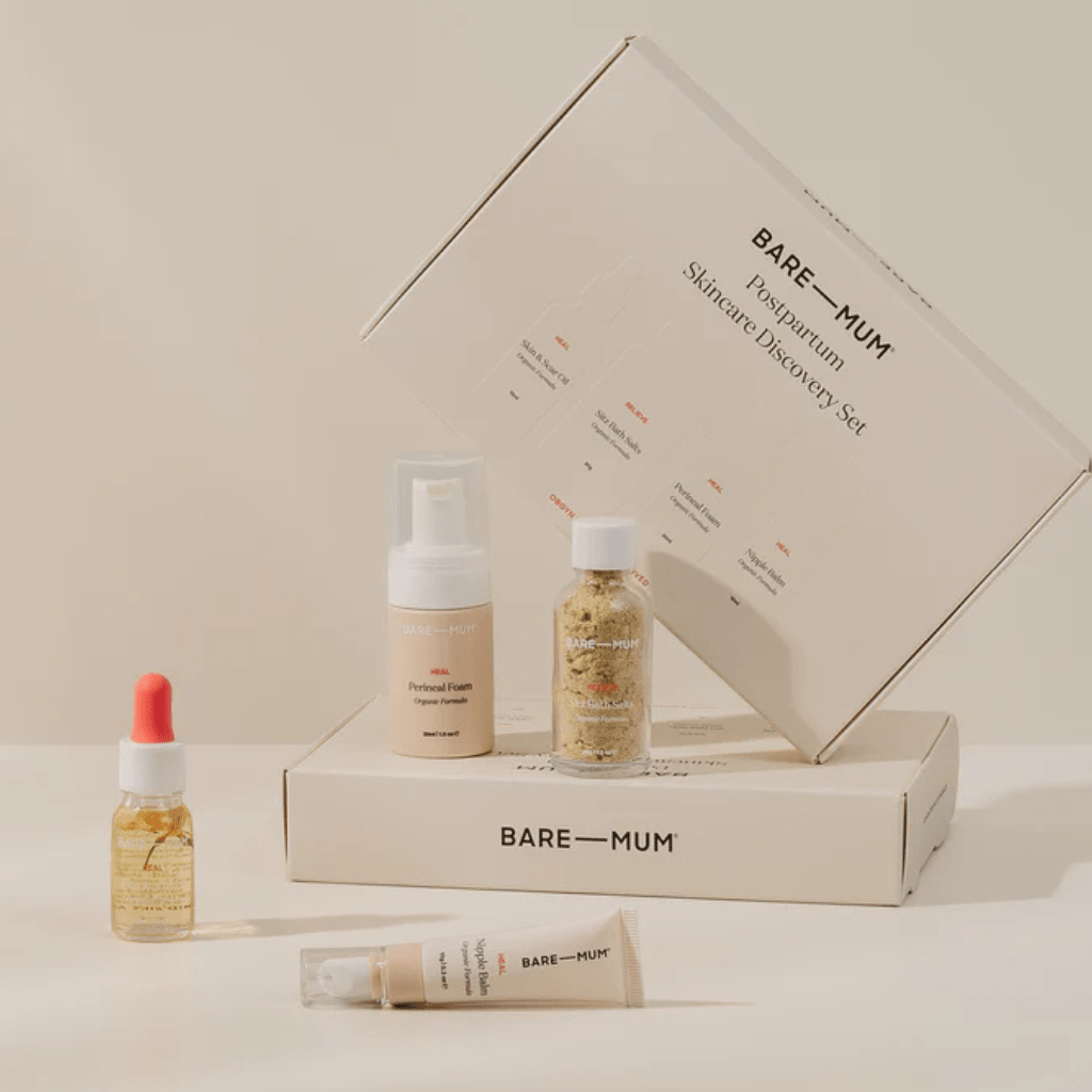 Postpartum skin care discovery set | Bare mum