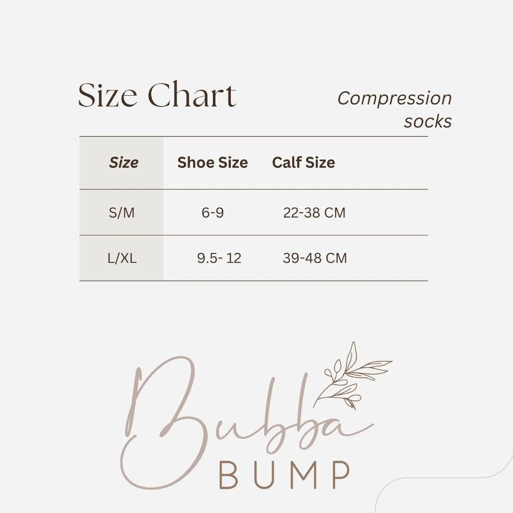 Pregnancy + Postpartum compression socks | Bubba Bump