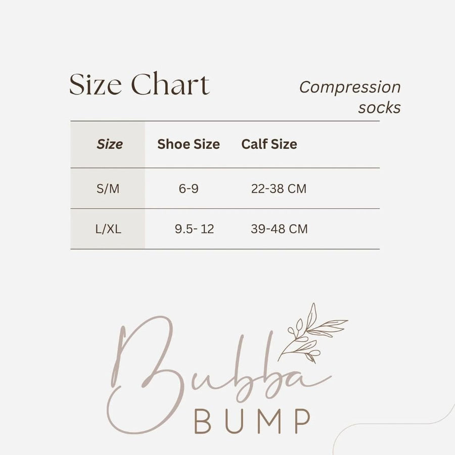 Pregnancy + Postpartum compression socks | Bubba Bump