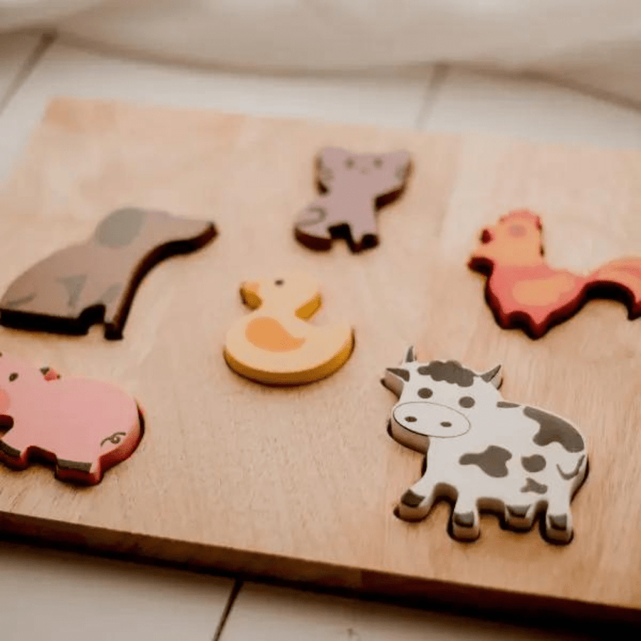 Farm animal play set and puzzle - [product_vendor}