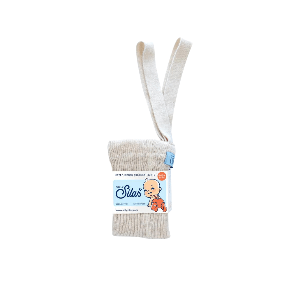 Silly Silas footed tights / cream blend - [product_vendor}