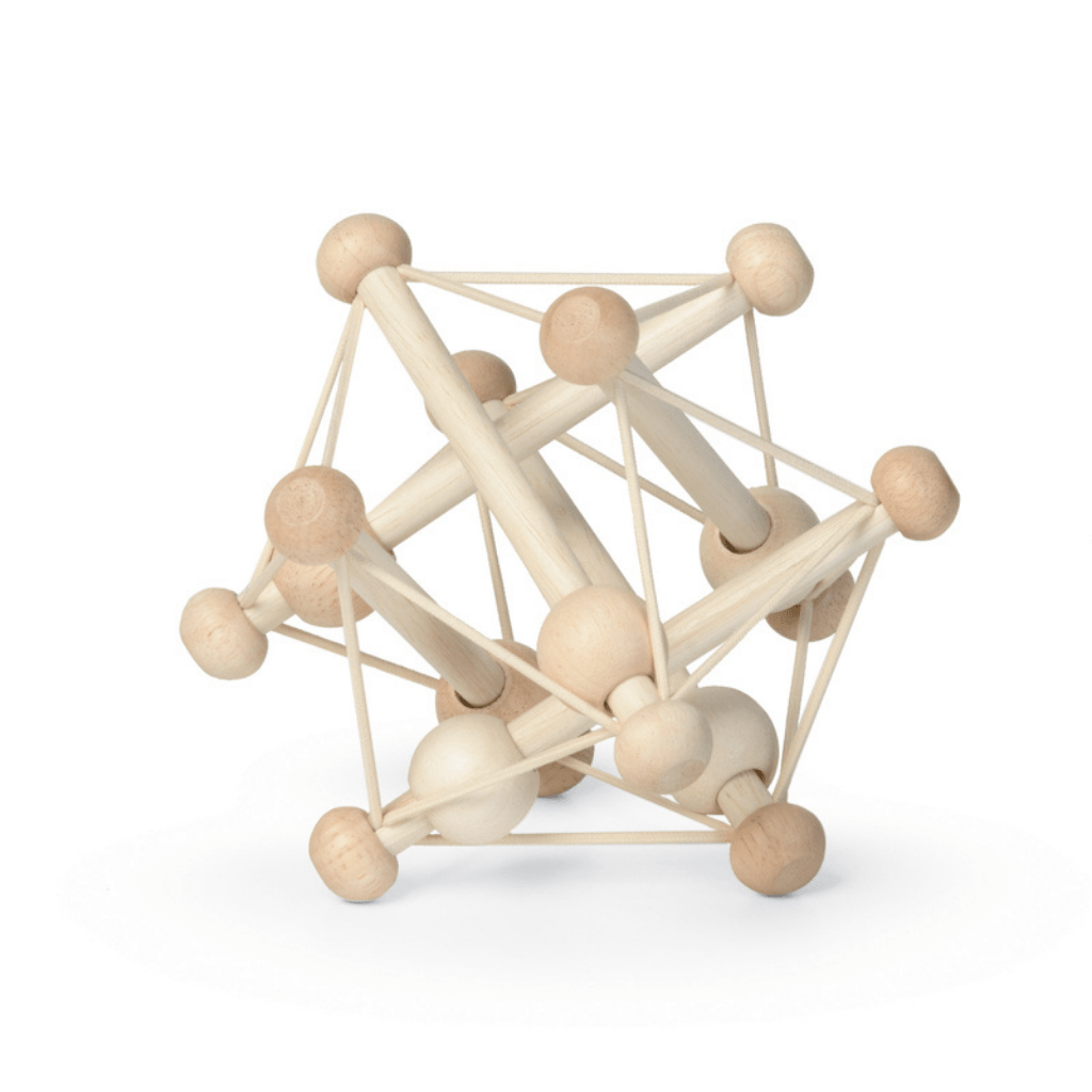 Skwish wooden rattle and teether | Manhattan Toy