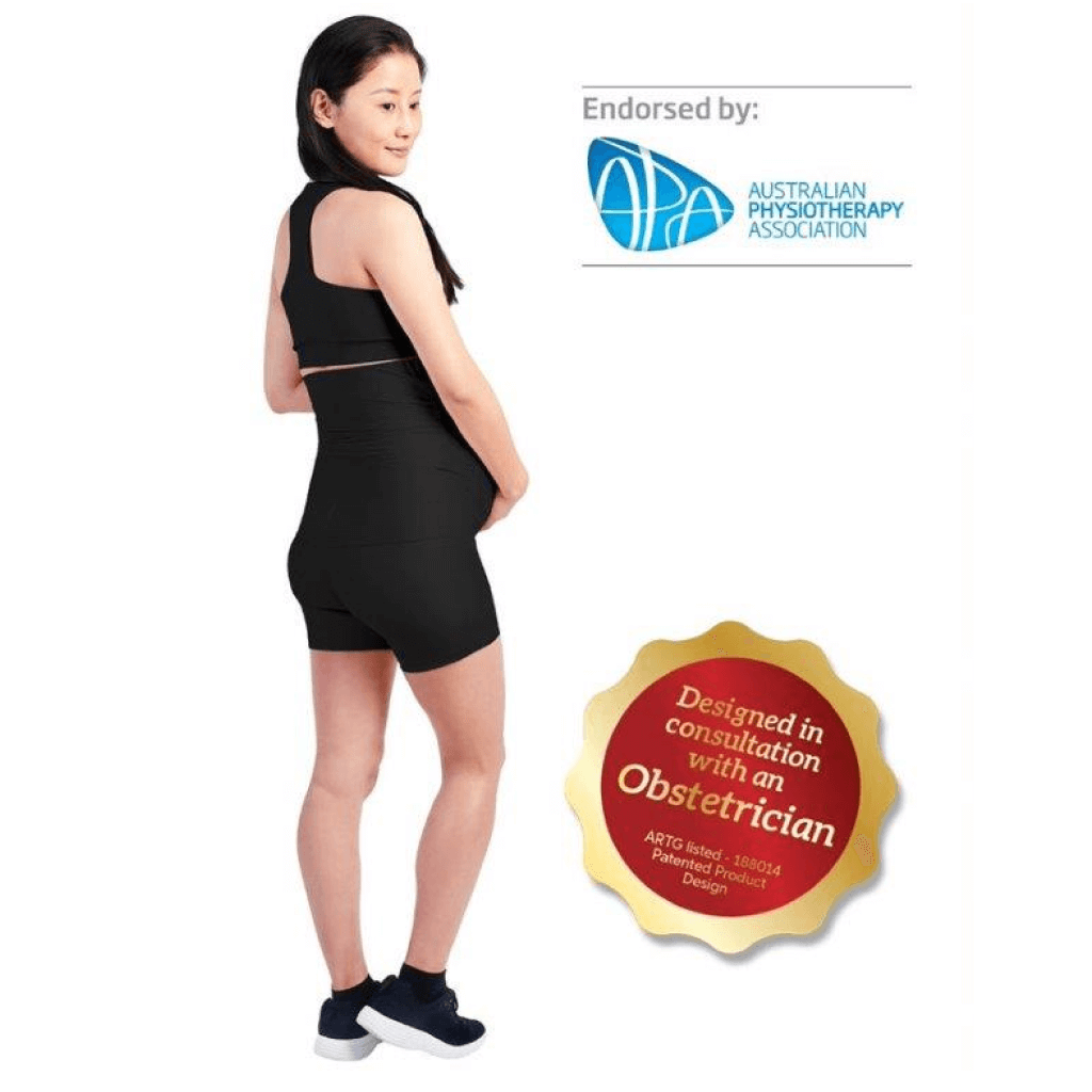 Pregnancy mini shorts over the bump - [product_vendor}