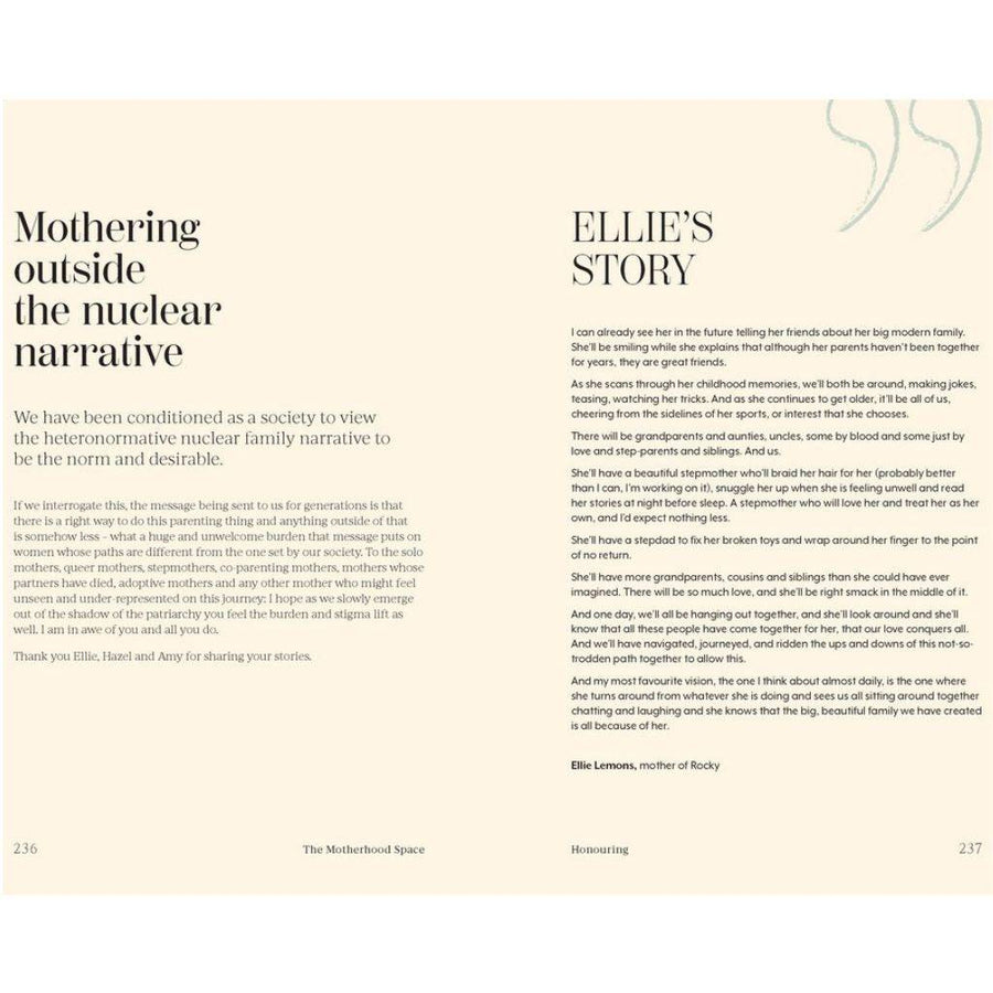 The motherhood space by Gabrielle Nancarrow | Harper Collins