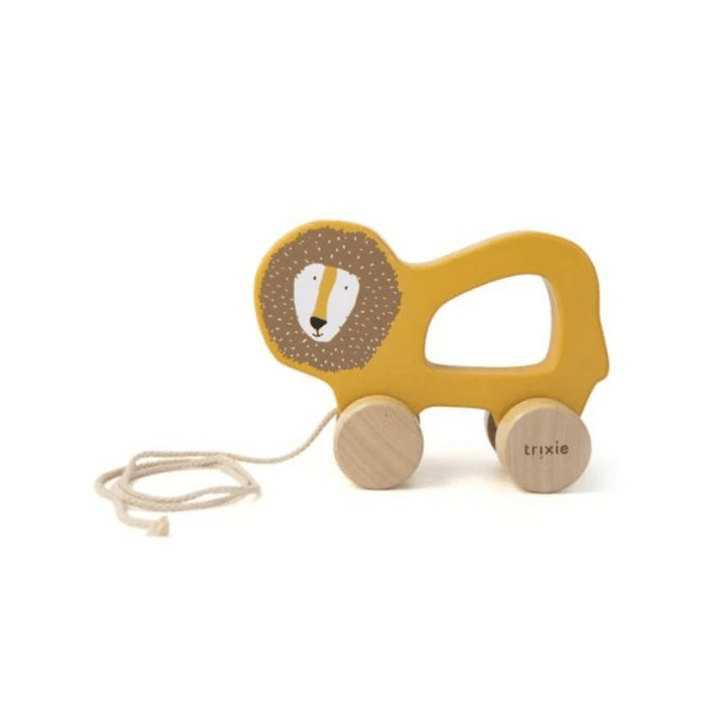 Wooden pull along toy, Mr. Lion - [product_vendor}
