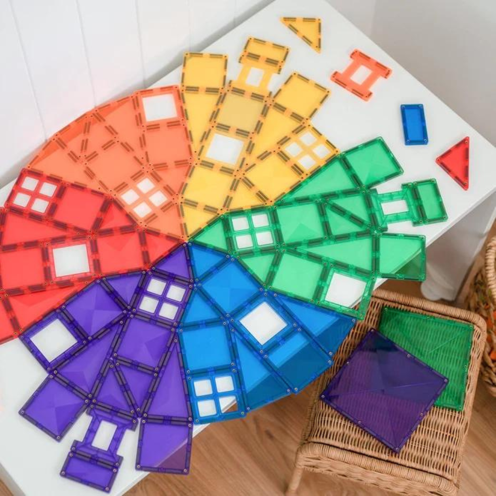 CONNETIX Rainbow Tiles - 62 Piece Set Starter Pack – Mom Loves Me