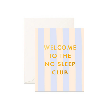 No sleep club powder stripe greeting card - [product_vendor}