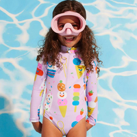 Long sleeve zip bather suit | Sundae fun day